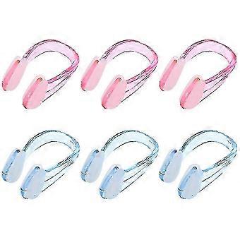 6Pcs Swimming Nose Clip Swim Nose Clip Portable Silicone Swimming Nose Clip Adult Swim Nose Clip