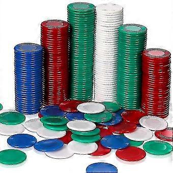 400 sztuk Plastikowe żetony do pokera Żetony do gry 4 kolory Karta licznika kompatybilna z grą Liczenie Bingo Gam