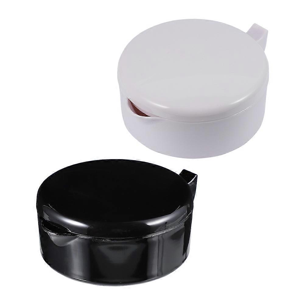 Multipurpose Ink Dish Sturdy PP Calligraphy Ink Tray 2Pcs