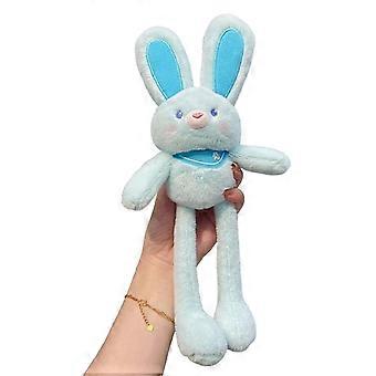 mpn Peluche de conejo con orejas extensibles, juguete de peluche sensorial, muñeco de peluche de conejo, regalo de animales de peluche para niñas, novias y amigas.