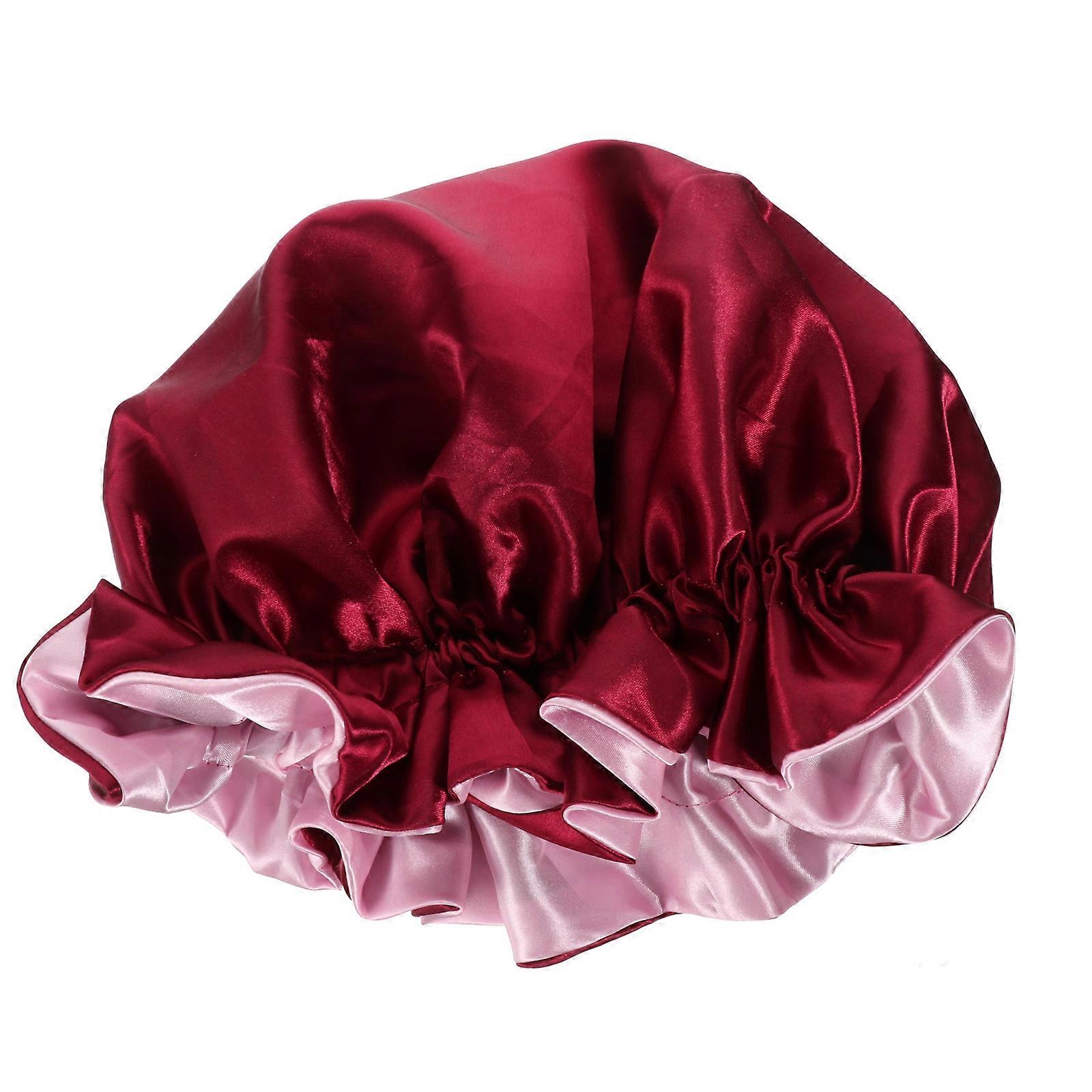 Silky Sleep Cap Double-Layer Bonnet for Comfortable Sleeping