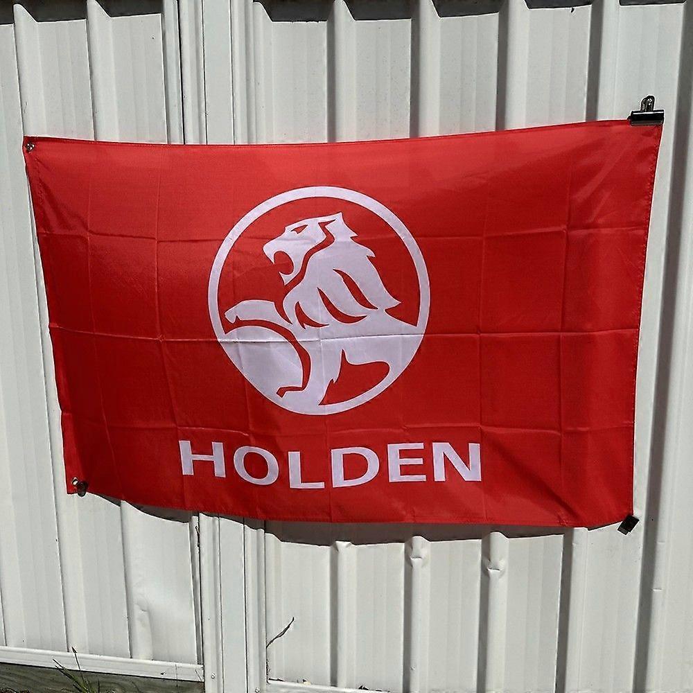 Holden Logo Red New Flag HDF080