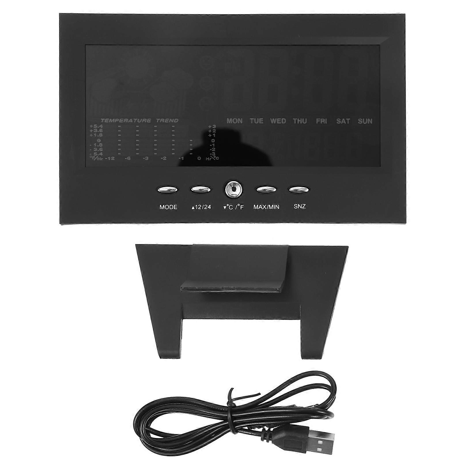 Multi-Functional Alarm Clock Electronic Clock Color Screen Calendar