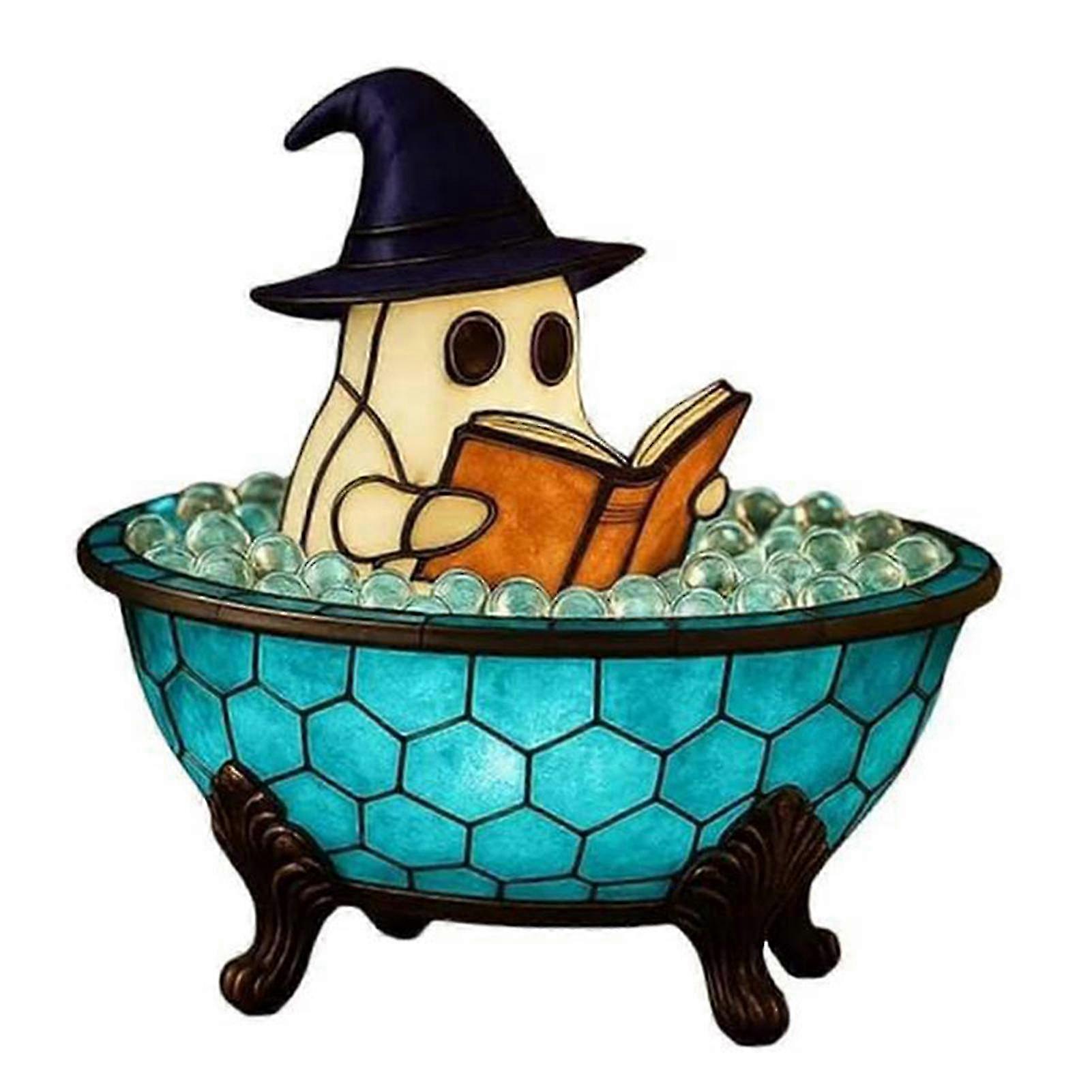 Ghost Bubble Bath Night Light compatible with Halloween Bedroom Decor with 3D Effect