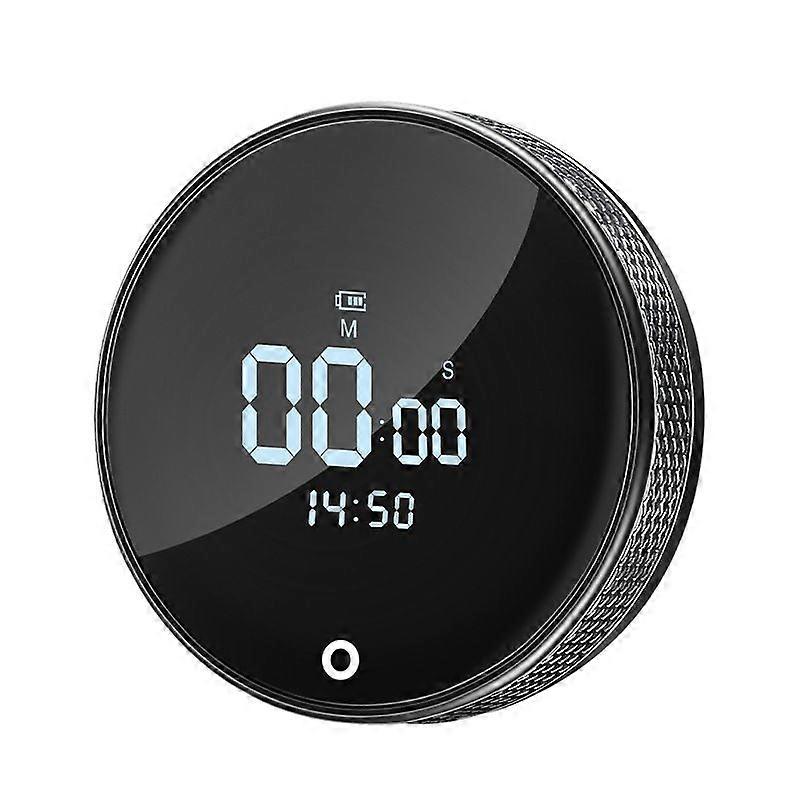 USB rechargeable rotary timer, electronic timer, magnetic kitchen baking student time countdown management.