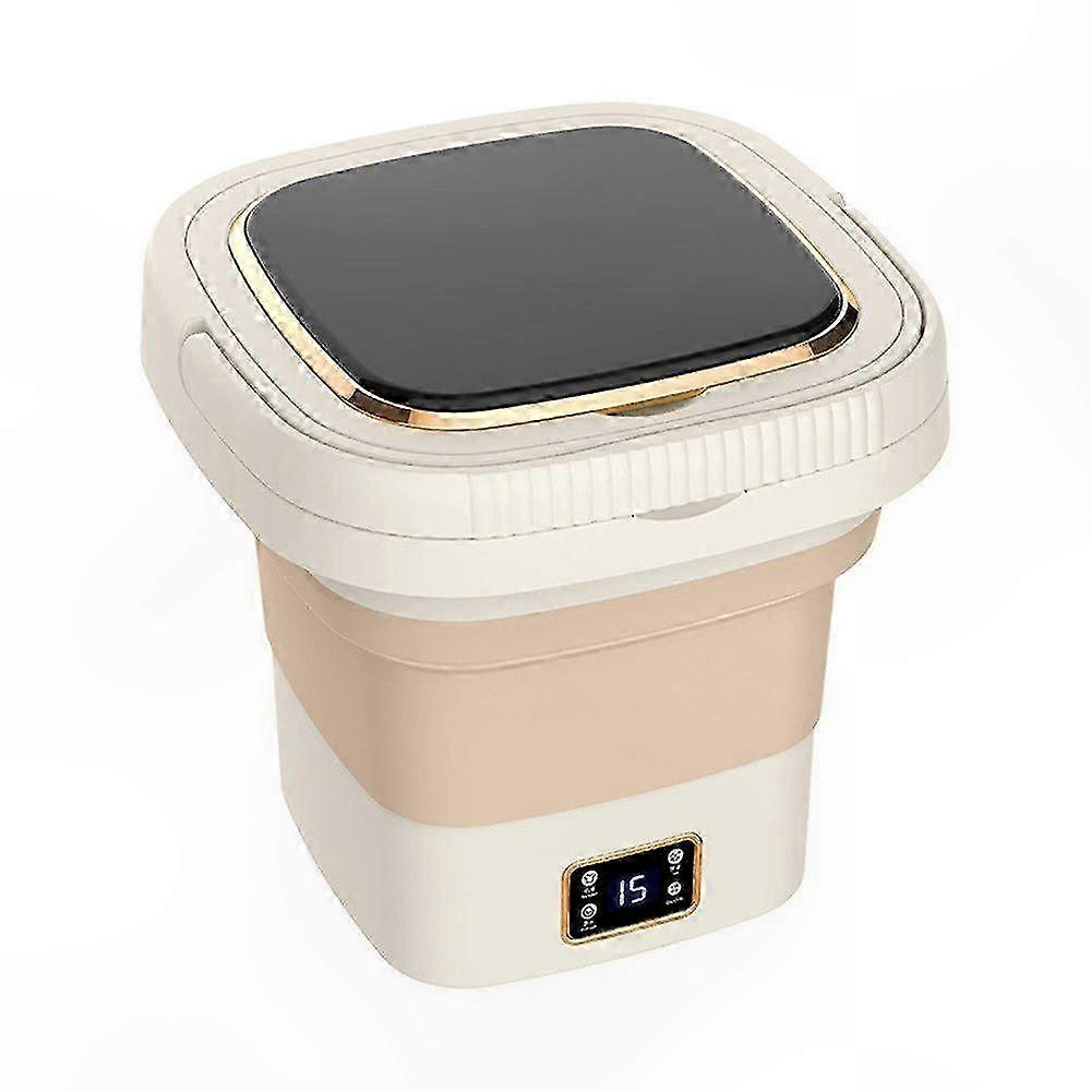 Compact 9L Portable Washing Machine with Foldable Design and Digital Display Rotary Function