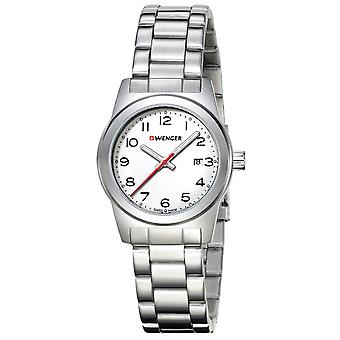 Field Color Swiss Quartz Analog Woman Watch with Stainless Steel Bracelet 01.0411.134