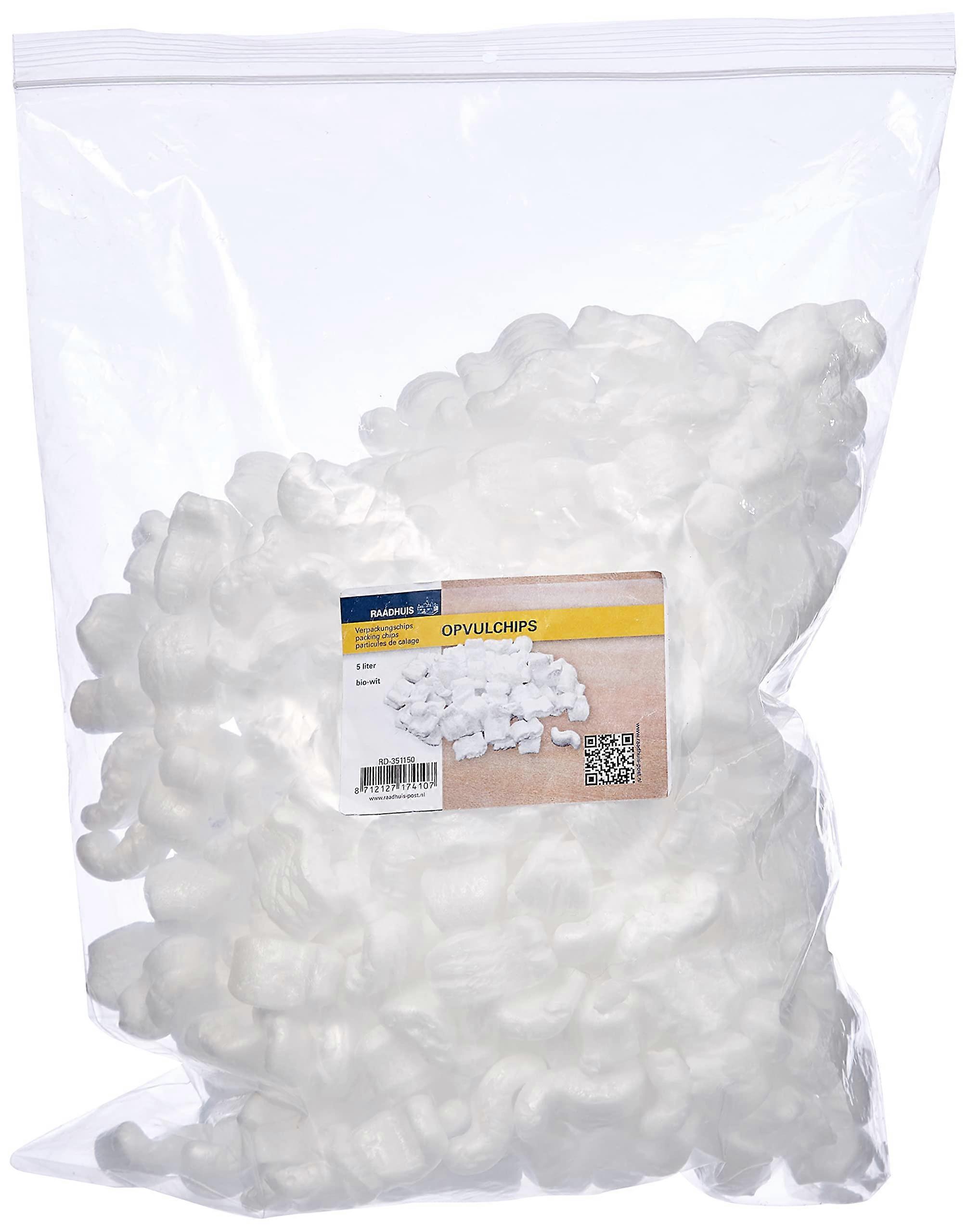 Verpakkingschips bio-wit, 5 liter