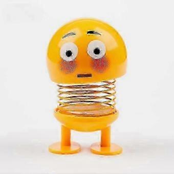 Funny Emoji Spring Bobblehead, Cartoon Shaking Head Figurine, Cute Car Dashboard Decor Ornament for Home Office Desk