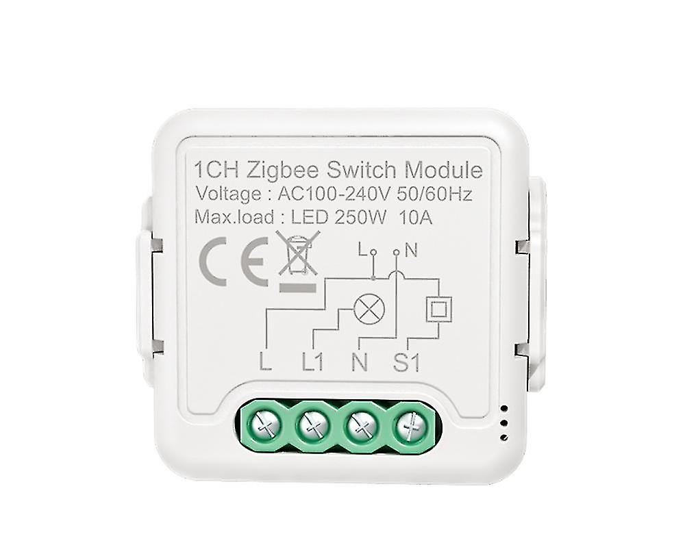 1gang Tuya Smart Zigbee Switch Diy Module Smart Home Automation Module Smartlife App Voice Control Works With Alexa Google Home