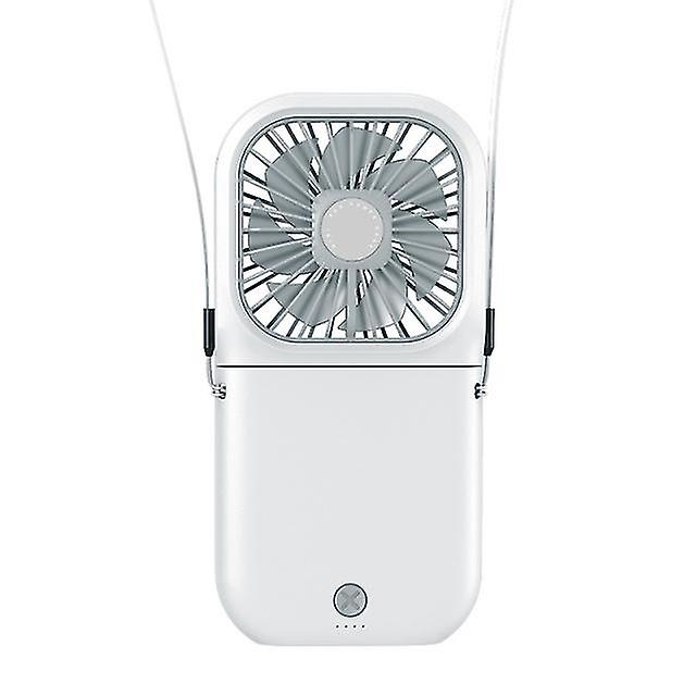Ventilateurs de cou suspendus Mini Portable Folding Usb Small Fan Mute Power Bank Portable Handheld Desktop Multi Function Charge Fan