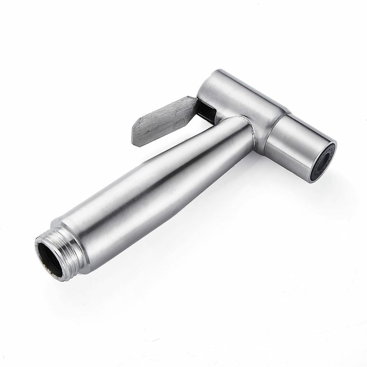 Edelstahl-Handheld-Bidet-Sprüher-Duschkopf mit WC-Adapter