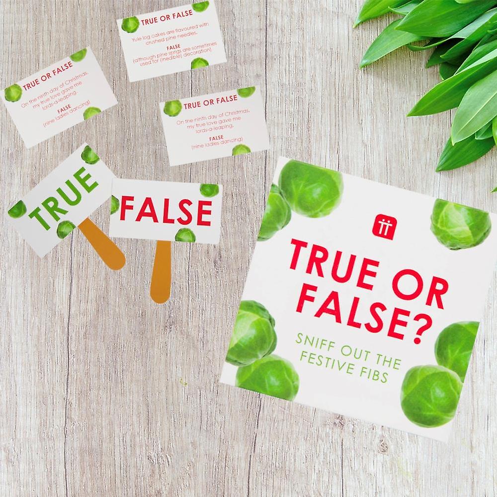 Christmas Trivia Game | Novelty Sprout True or False After Dinner Party Fun