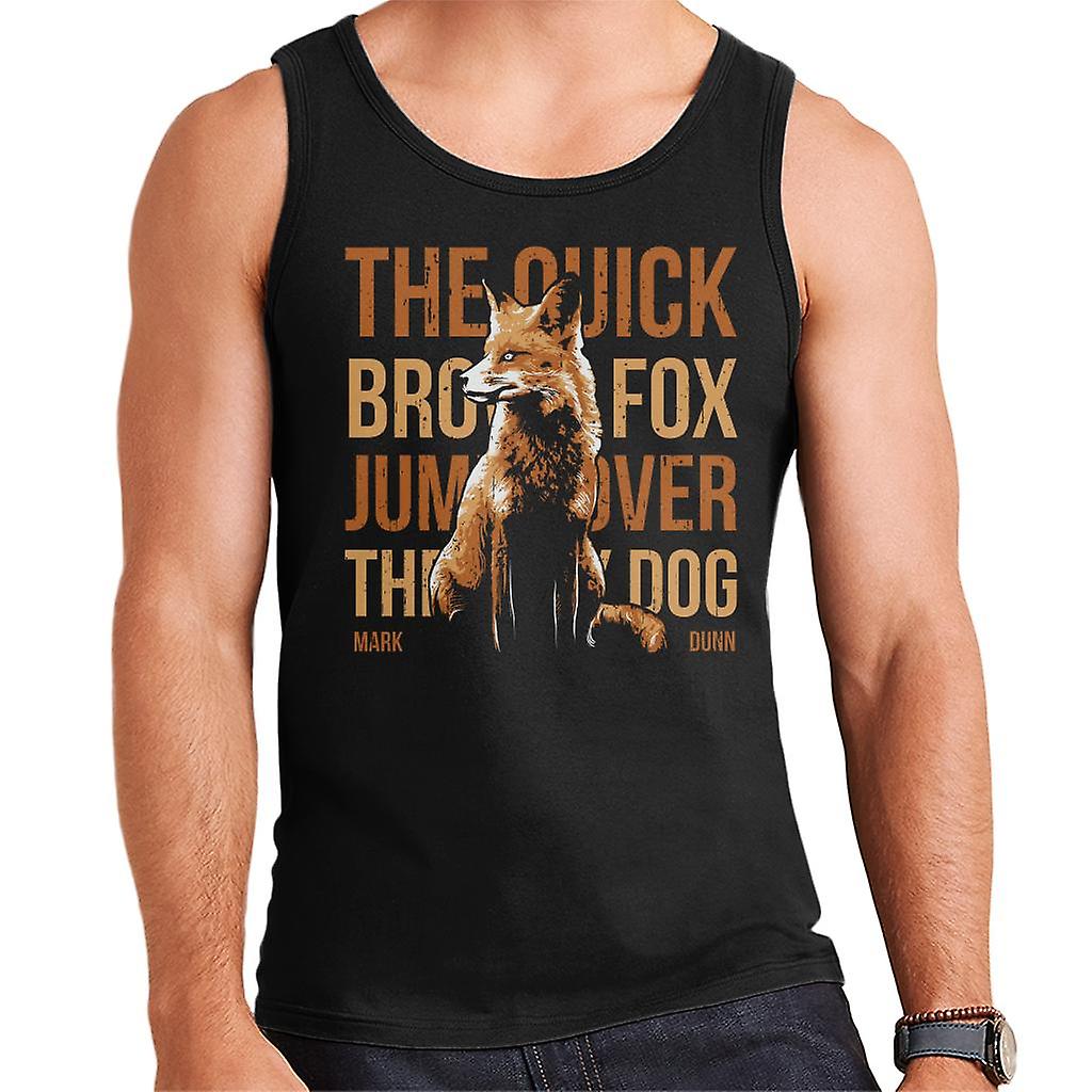 A Quick Brown Fox idézet férfiak ' s Vest