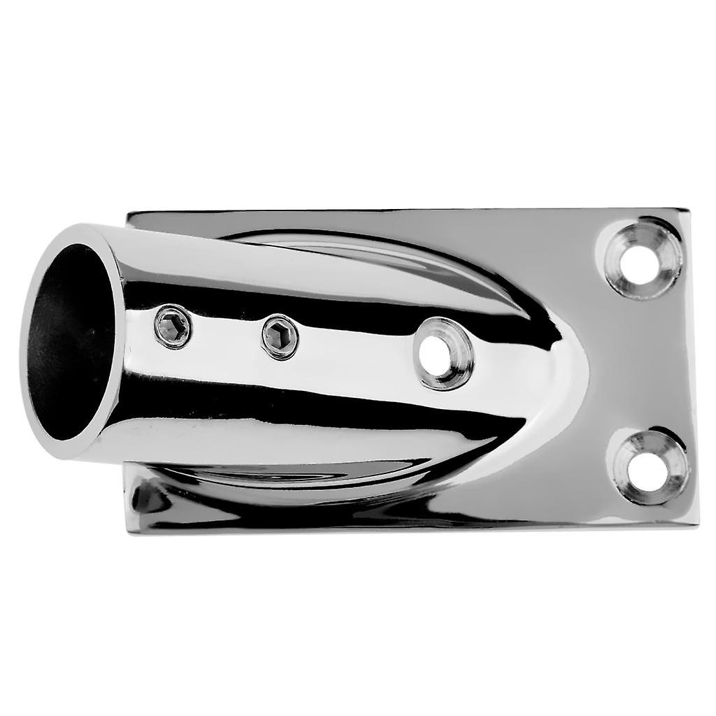 Boat Hand Rail Fitting 30 Degree Stainless Steel Rectangular Base 25mm
