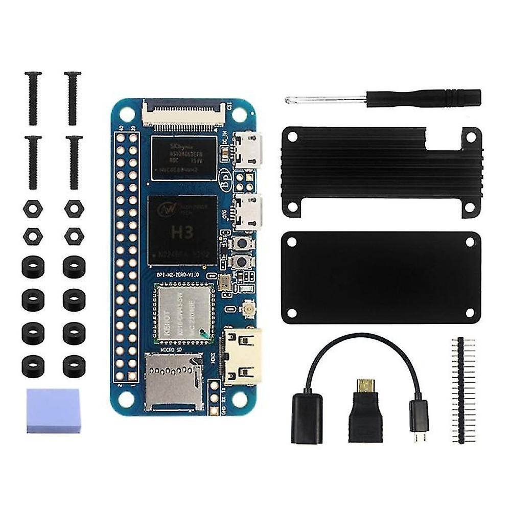 For Banana Pi M2 Zero Development Board+aluminum Case+usb Cable Core 512mb Allwinner H3 Motherboard