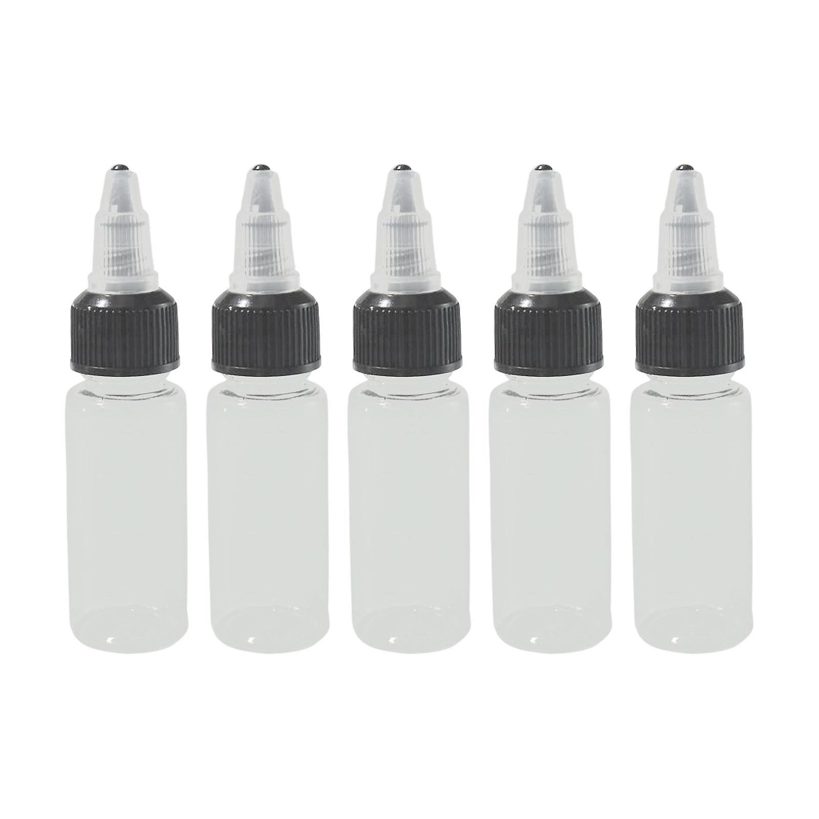 5Pcs Paint Empty Bottle Pointed Leak Squirt for ink Glue dressing 20ml