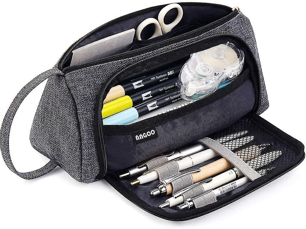 Big Capacity Pencil Case Large Storage Pouch Marker Pen Pencil Stationery Bag For Middle High School