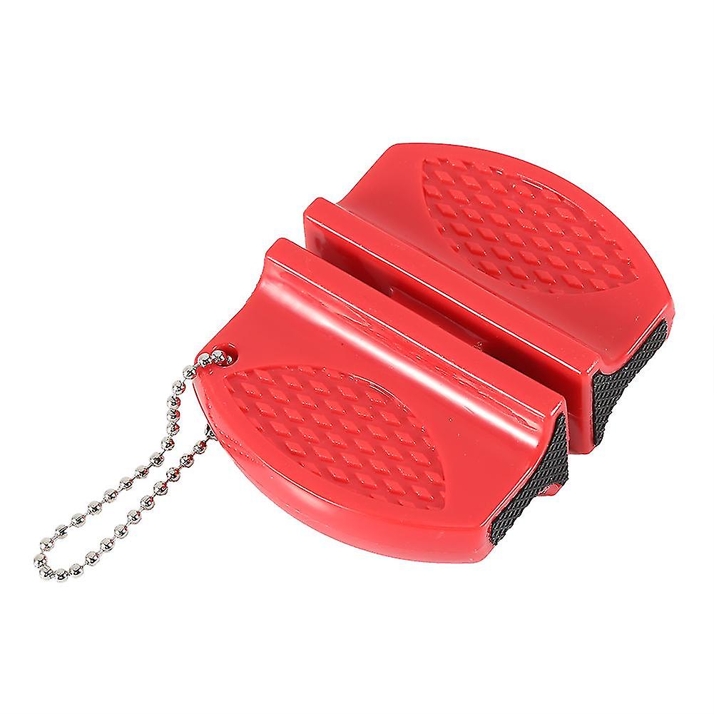 Mini Multifunctional Portable Fast Knife Sharpener Whetstone Kitchen Accessories Red