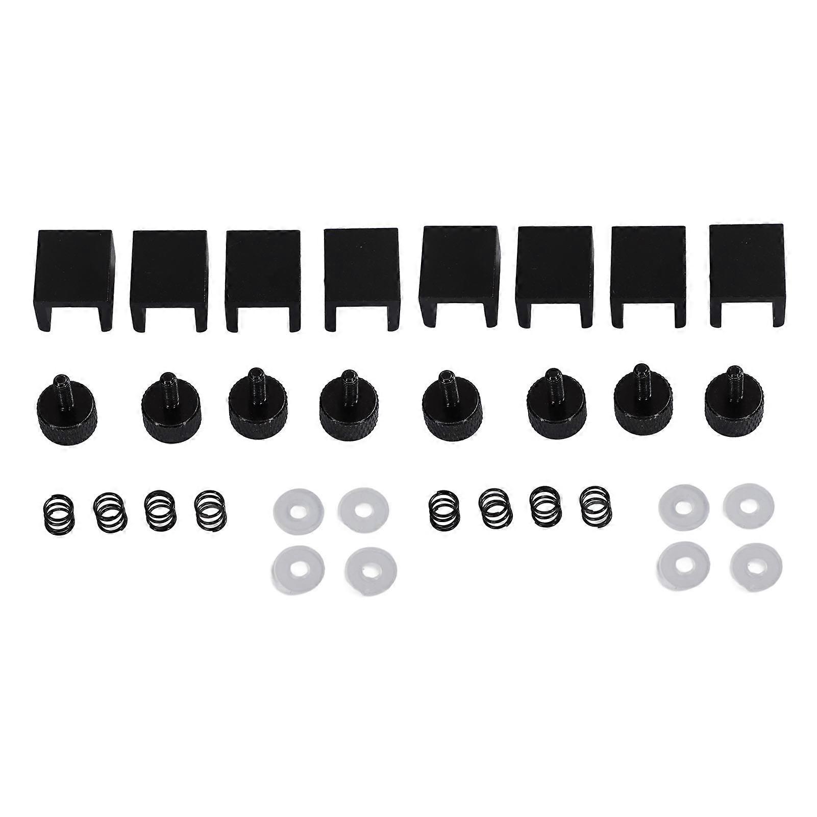 8Pcs 3D Printer Glass Clips, Adjustable Universal Aluminum Alloy Heat Bed Fixing Clips for Ender 3, 3 Pro, V2, 3S, 5 Pro