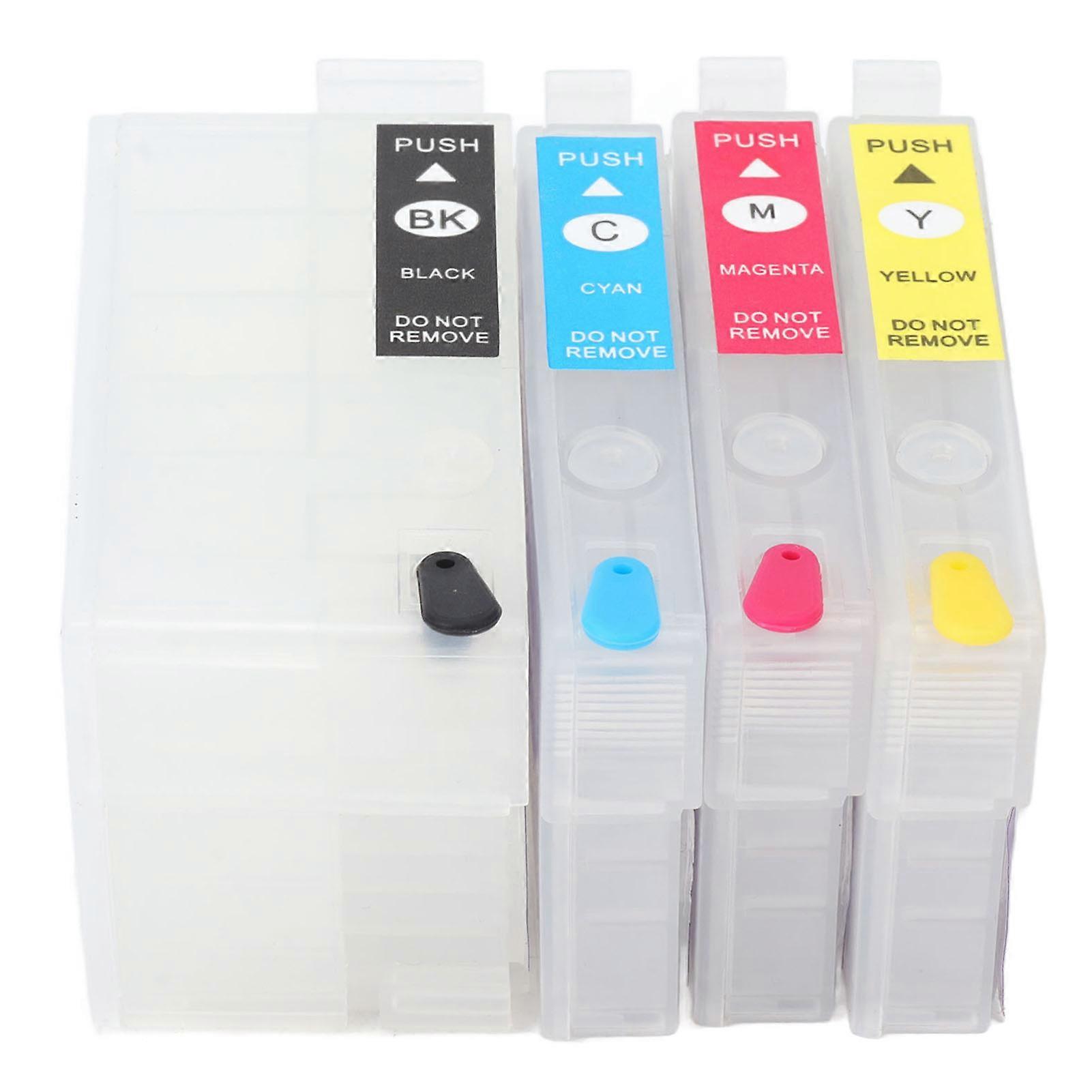 Fictory Ink Cartridgewith Permanent Chip Fictory 4 Colors Ink Cartridge Set, Refill Ink Cartridge with Permanent Chip, Replacement for Black,
