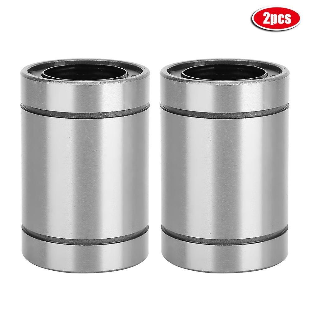 2Pcs Linear Motion Bearings Steel High Accuracy LM25UU LM20UU LM16UU Industrial Automation Slide Bushings Durable
