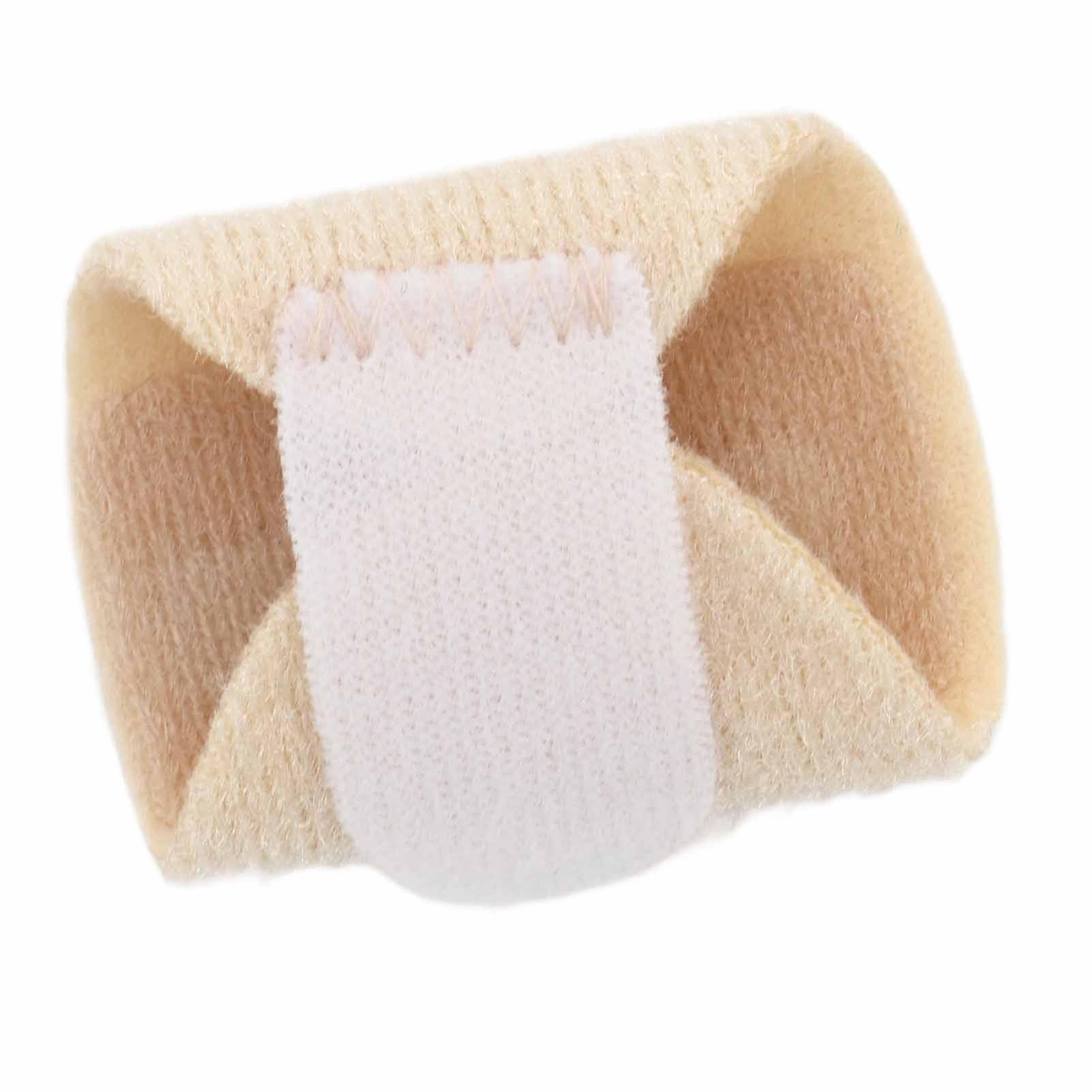 Finger Sleeve Breathable Universal Finger Sleeve Protector with Hook and Loop for Middle Index Ring Pinky Fingers Skin Color 