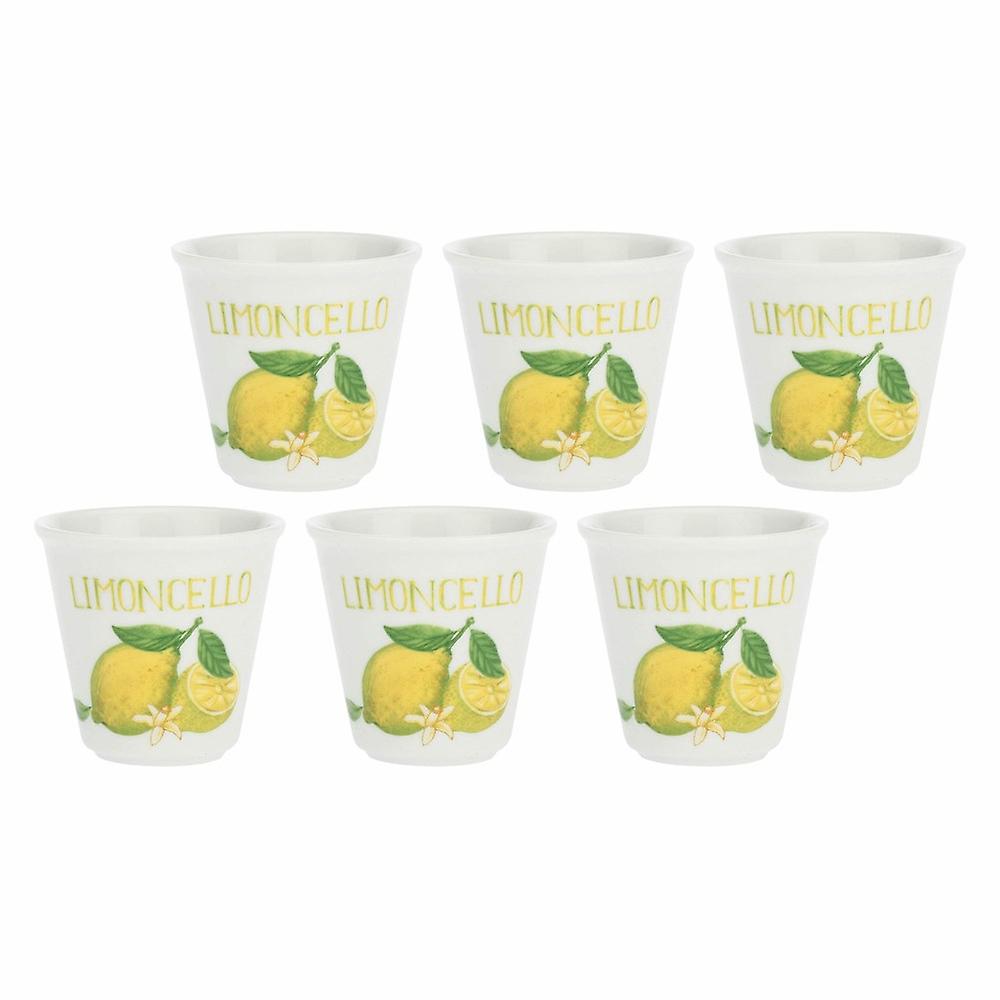 La Porcellana Bianca set of 6 limoncello glasses 75 ml P012715LIMZ