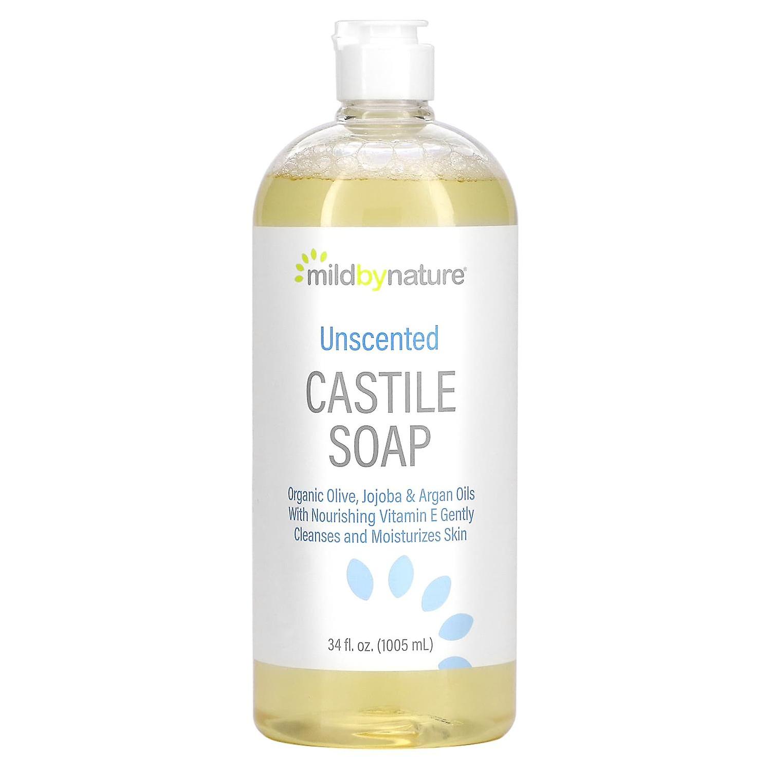 Mild By Nature, Unscented Castile Soap, 34 fl oz (1005 ml)