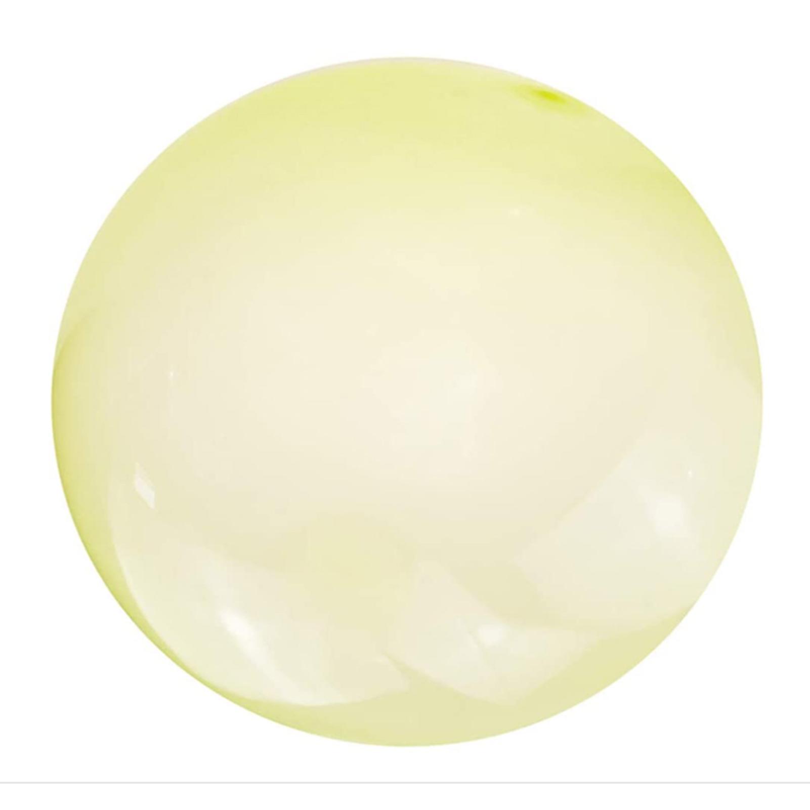 Elastic Blowing Bubble Ball Soft Rubber Air Ball Multicolor Oversized Inflatable Ball Toy for Kids Adult