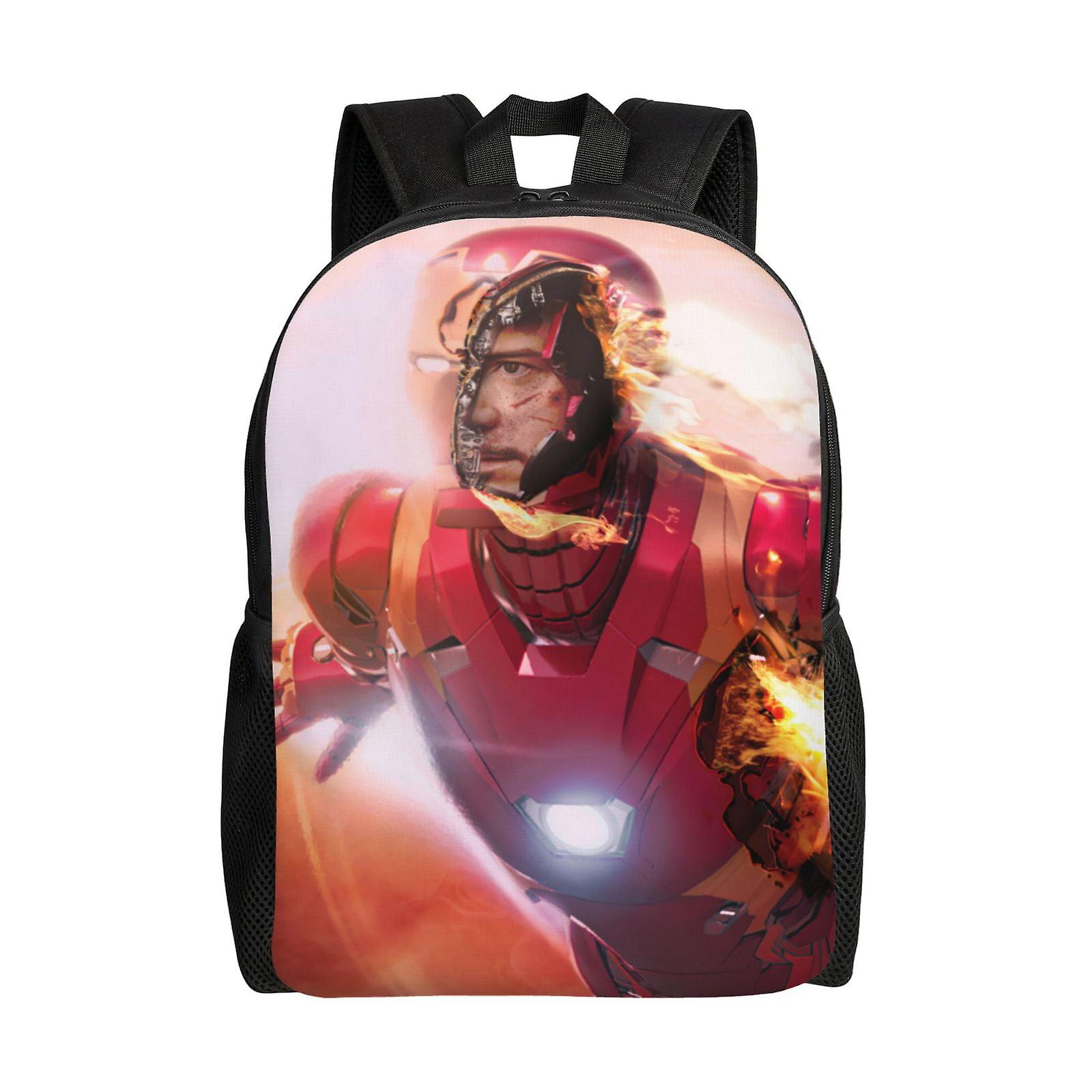 Iron Man Backpack, Travel Laptop Backpack, Water Resistant College School Computer Bag, Durable