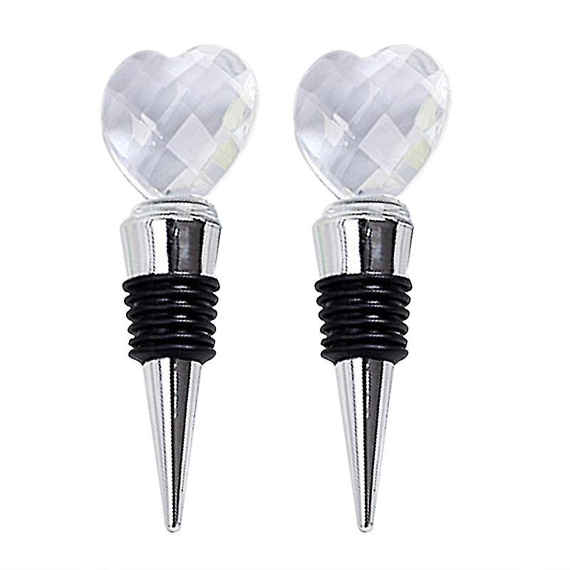 2pcs Crystal Wine Bottle Stopper