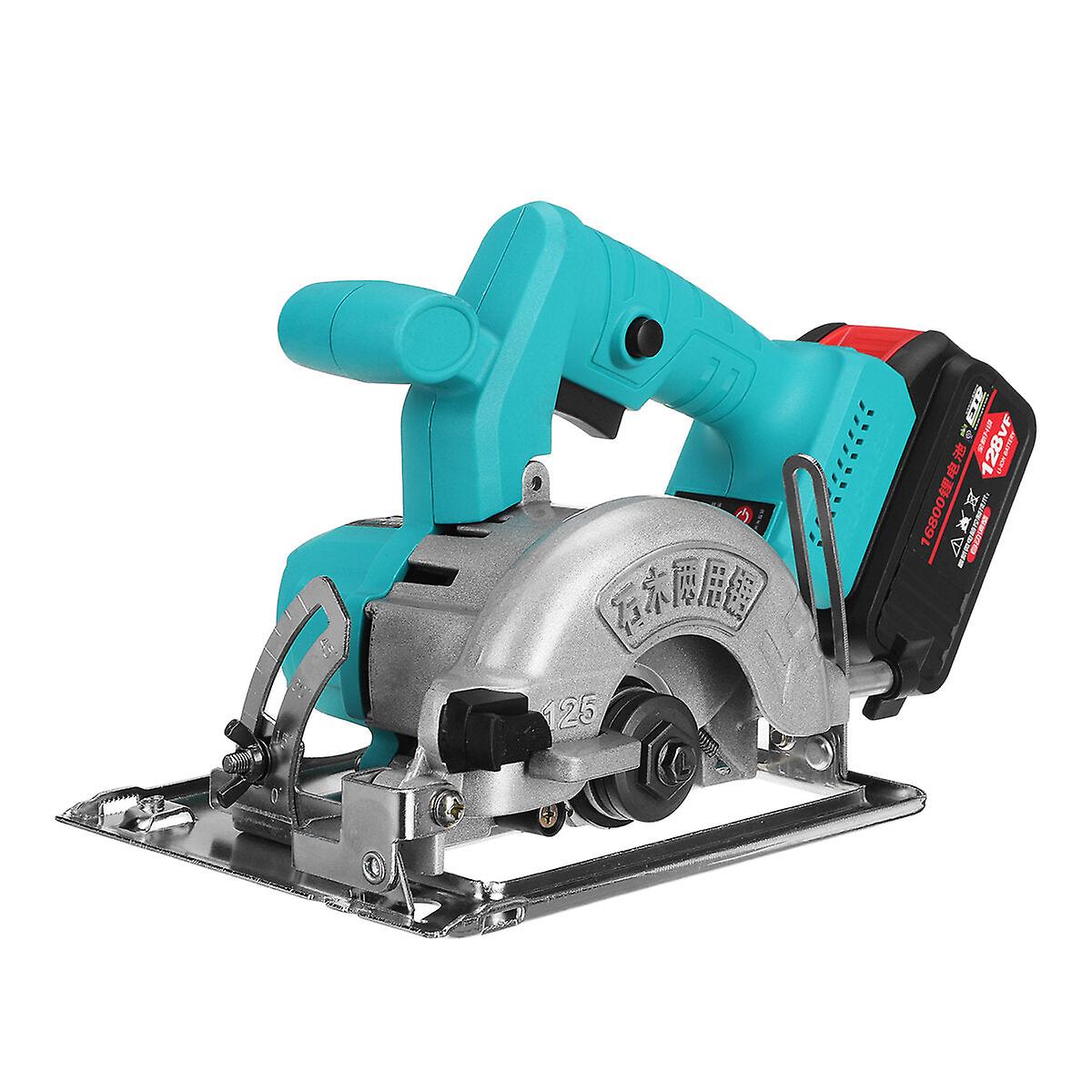 1000W 16800ma Electric Circular Saw 125mm Blade Cordless Circular Saw Angle Adjustable For Woodworking Tools