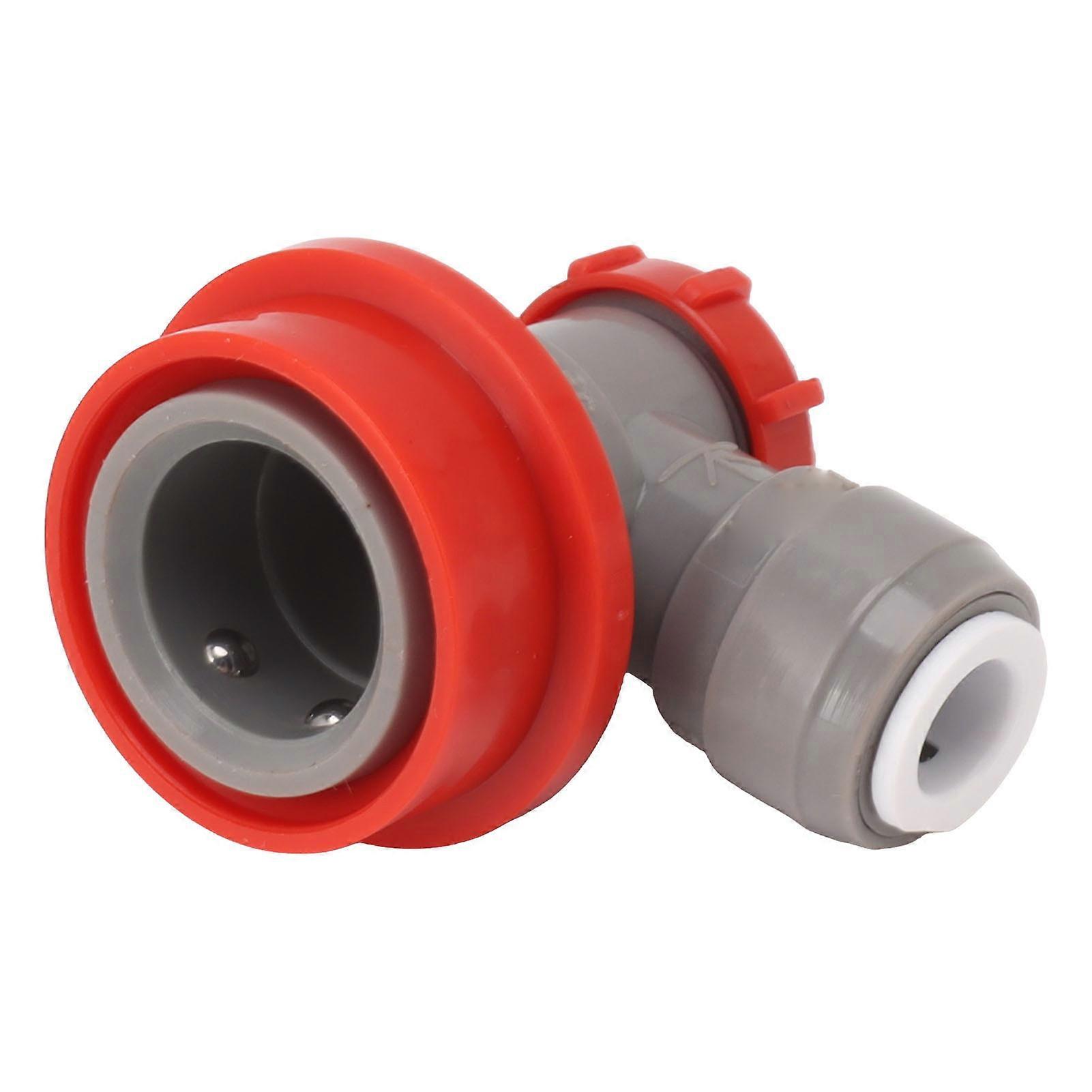 5/16 Inch Double Tight Push in Quick Connector Adapter Push in Fitting Ball Lock Quick Disconnect