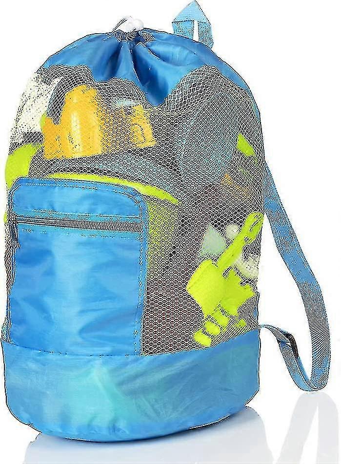 Large Mesh Bag. Folding Backpack Beach Toy Storage Mesh Bag For Clothes. Toys