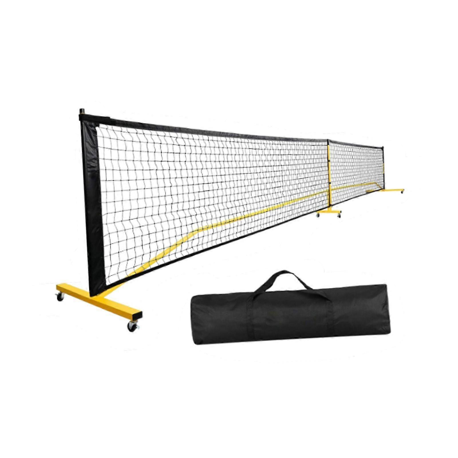 22FT Taşınabilir Pickleball Tenis Ağı, Stand Net Taşıma Çantası Açık
