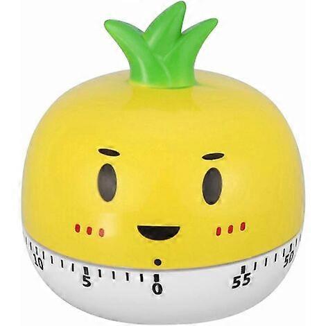 Kitchen Timer, Manual Mechanical Vegetable Shaped Timer Kitchen Timer Battery-Free Yellow