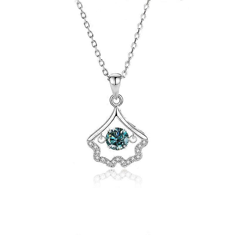 Necklace-GinkgoLove-SparklingLeaf-TrendyCharm