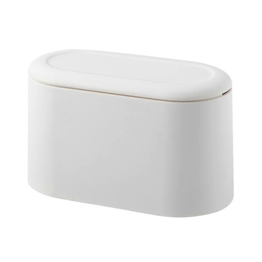 Tabletop trash can, pop-lid press type storage box