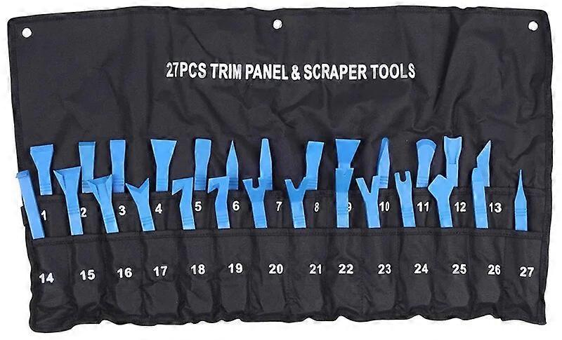 VT01727 27pc Trim Panel Tool Set Clip Removal Scraper Kit DC157280