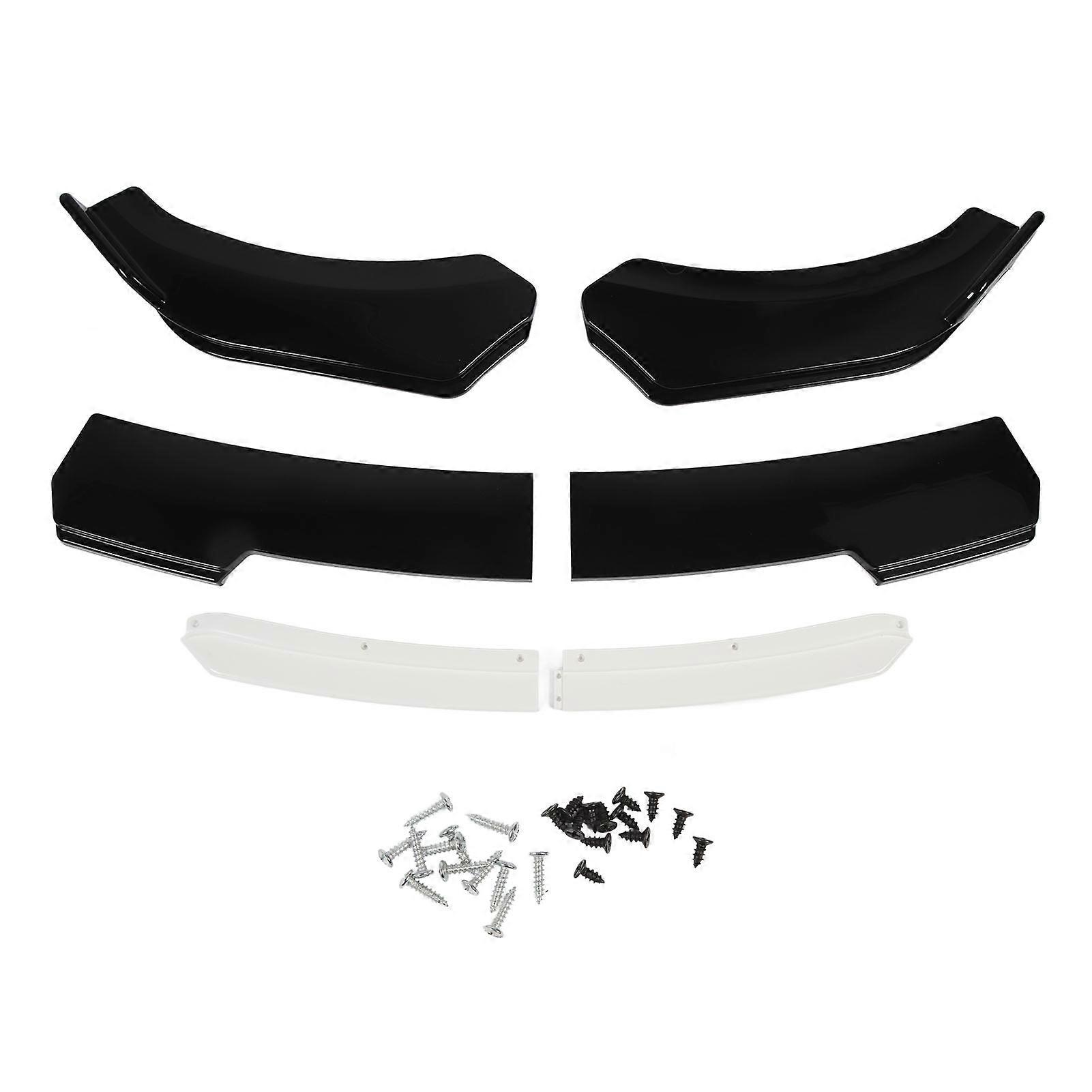 6Pcs Front Bumper Lip Separator 150cm Enhanced Appearance Bumper Lip Diffuser Splitter Universal for Accord Civic With White Front Lip E2U612