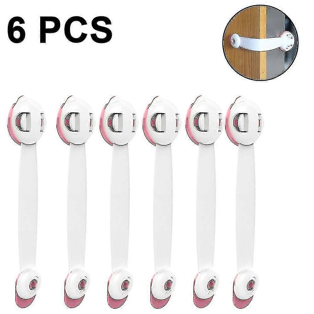 GYFDYM Cabinet Locks Child Safety Locks For And Drawers (6 Pack),red