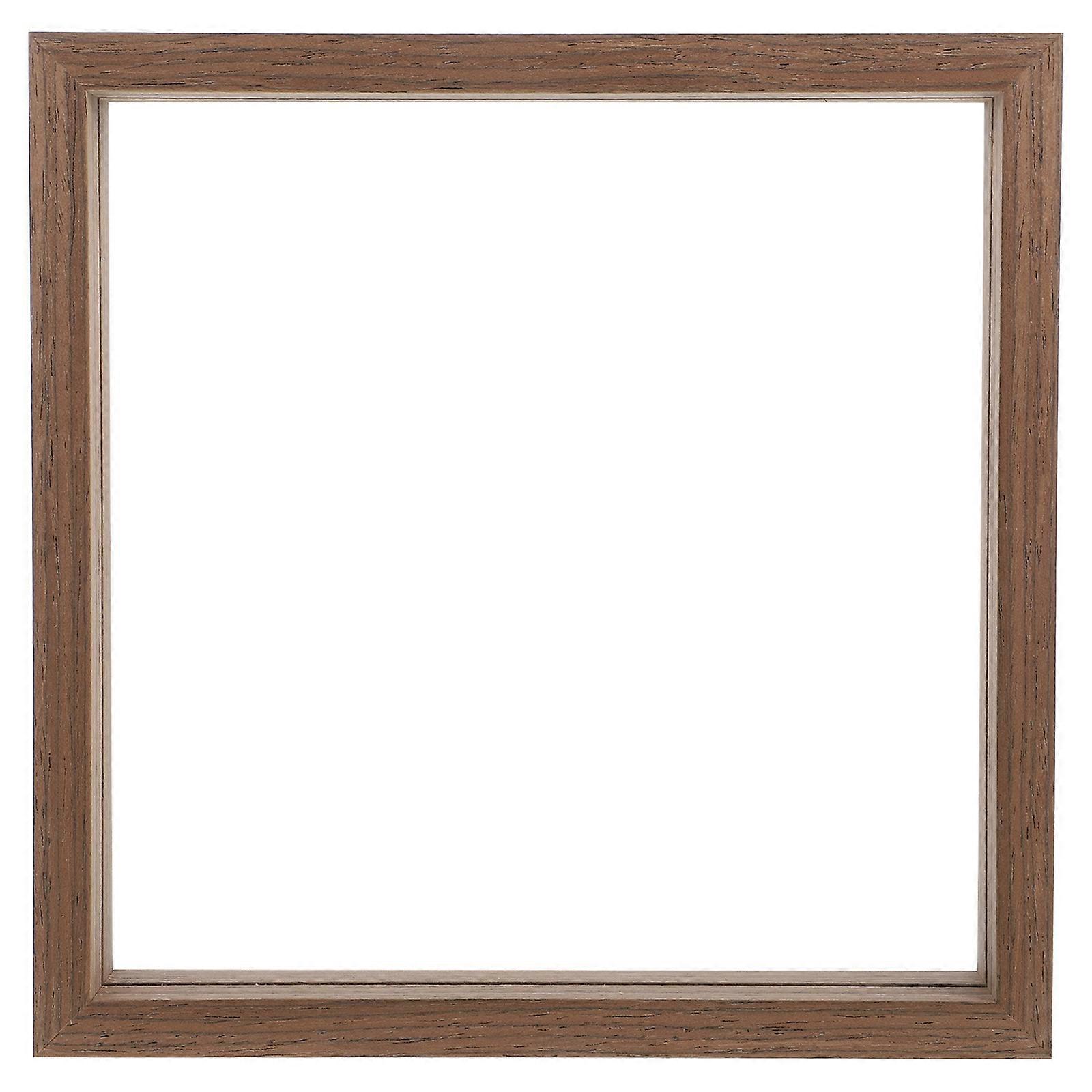 Cadre d’affichage en verre avec cadre Cadre d’échantillon Cadre en verre double Cadre photo (carré, 8 pouces)