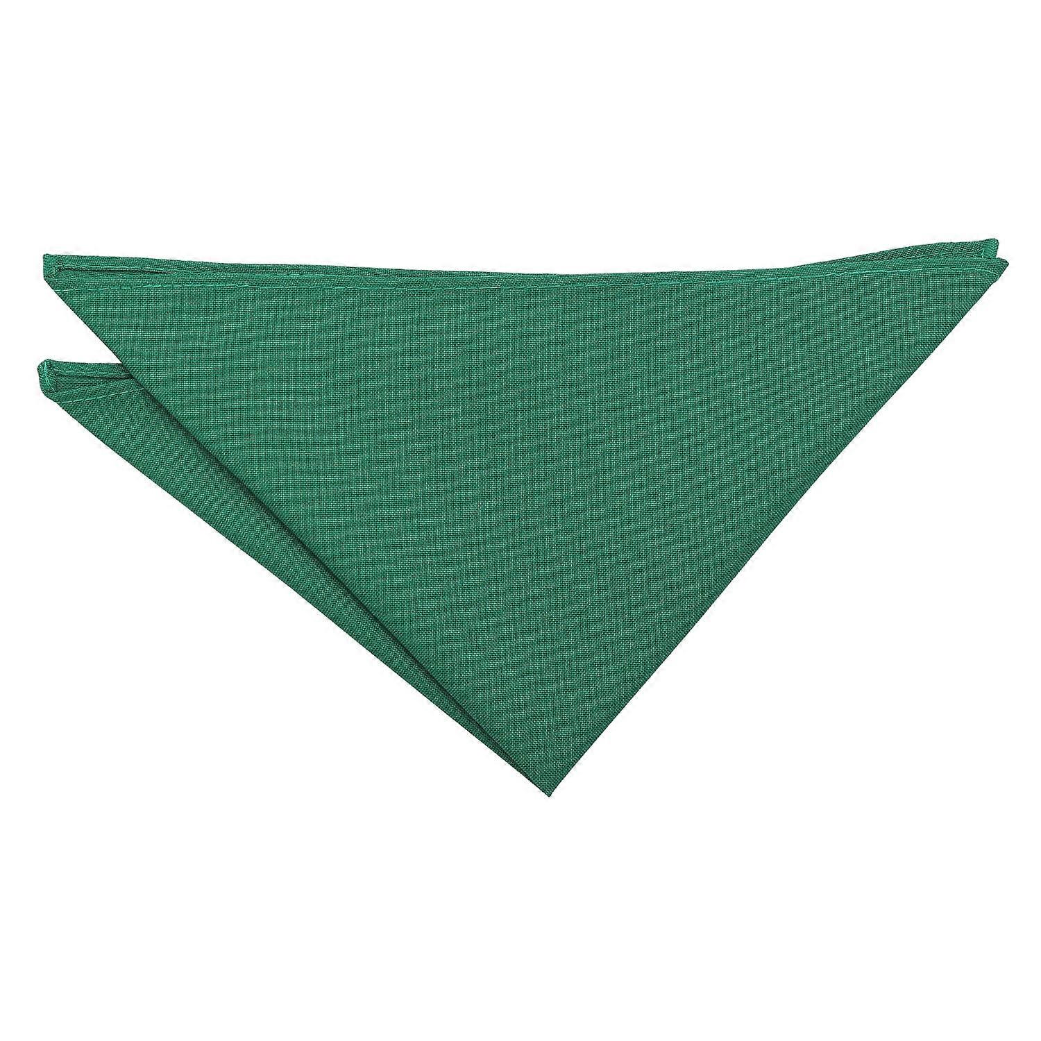 Emerald Green Plain Matte Pocket Square