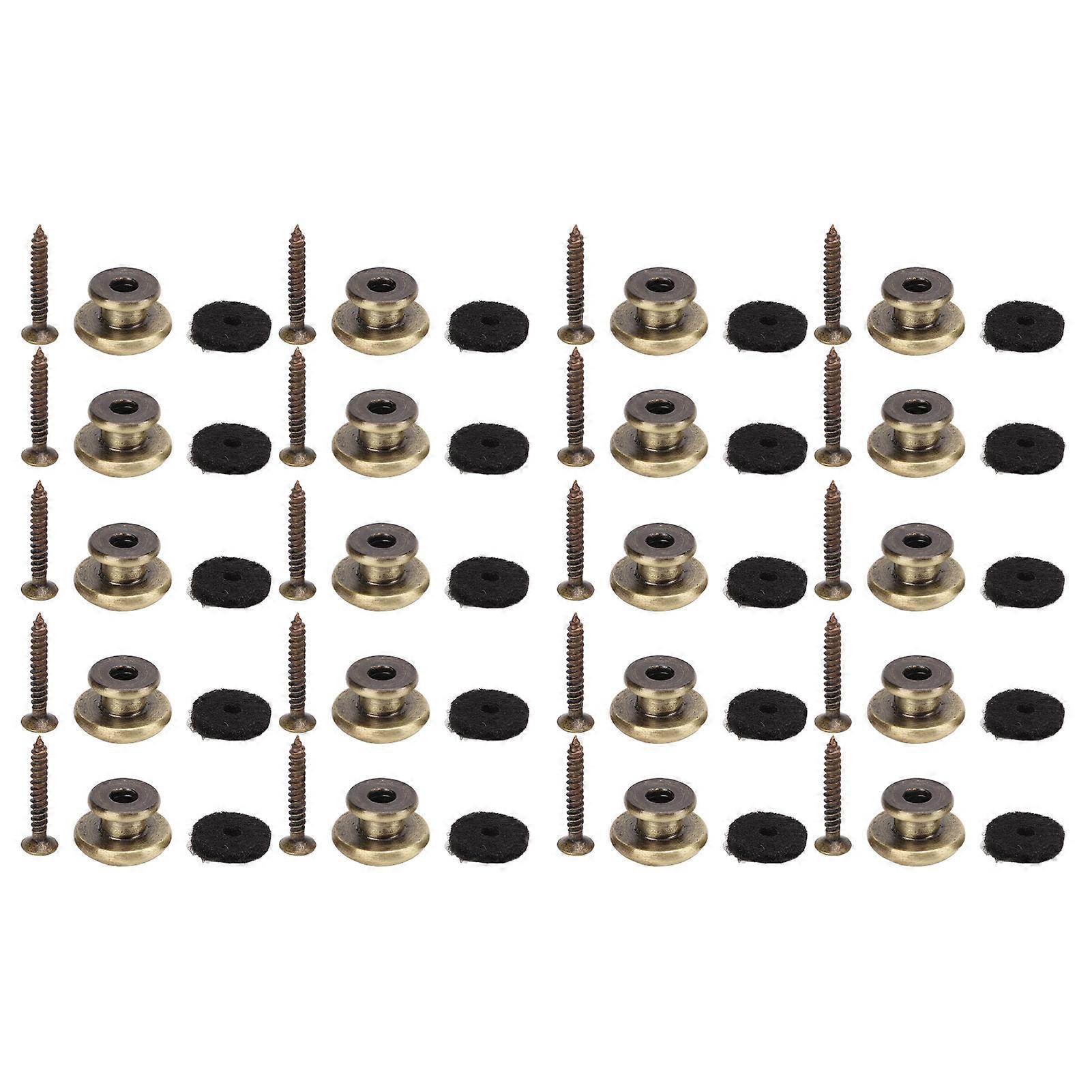 20 st. gitarrremknappsats metallgitarrremmar lås ukuleletillbehör för bas