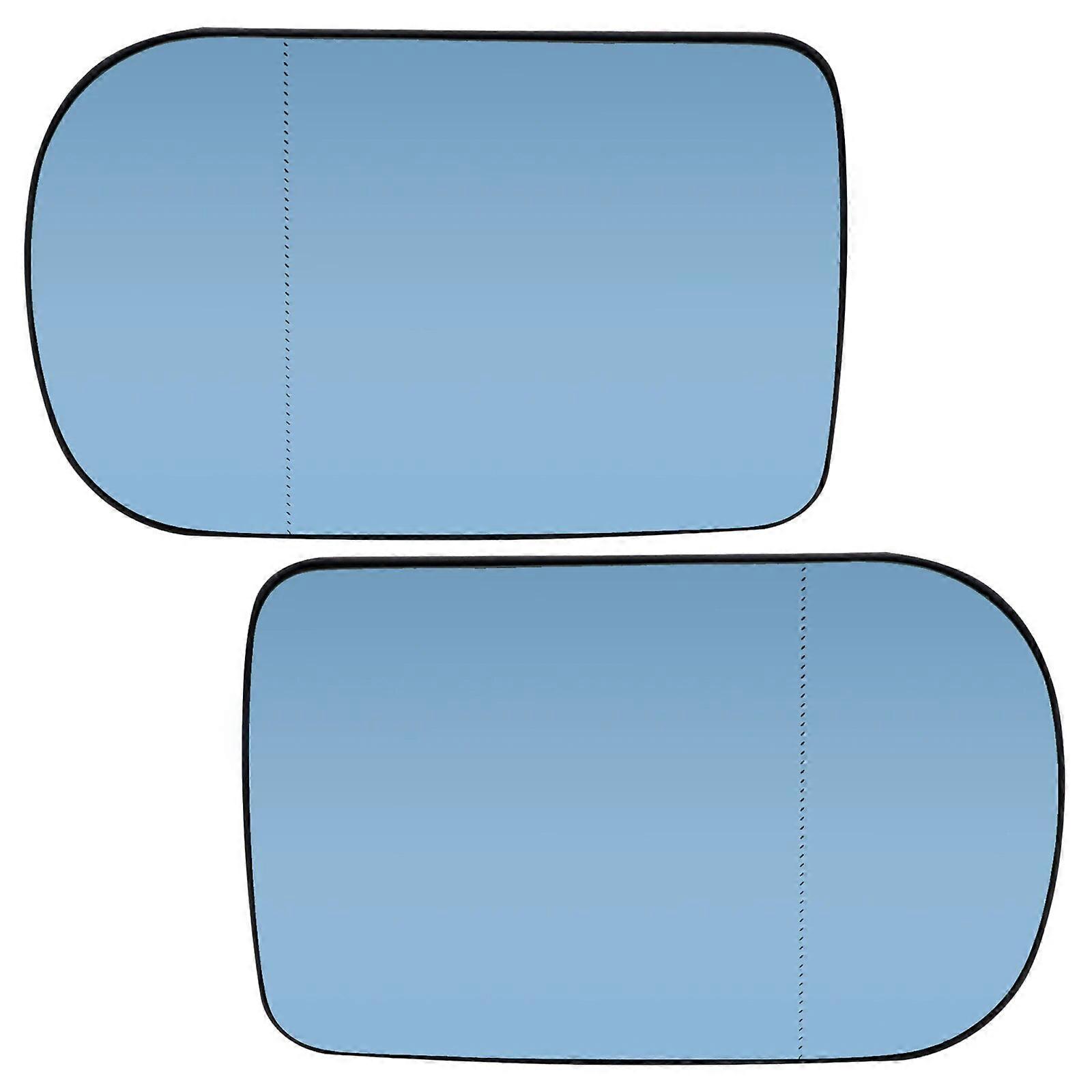 For BMW 7 Series E38 95-01 5 E39 00-03 Left Right Door Side Wing Mirror Glass Heated Blue Rear View Rearview Convex Exterior