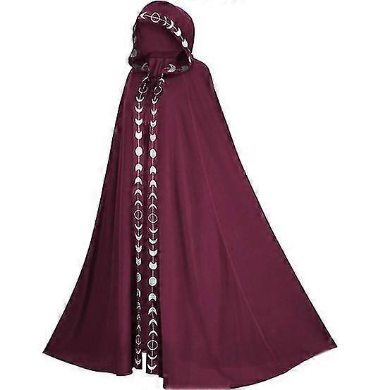 Renaissance Medieval Cloak Gothic Hooded Robe