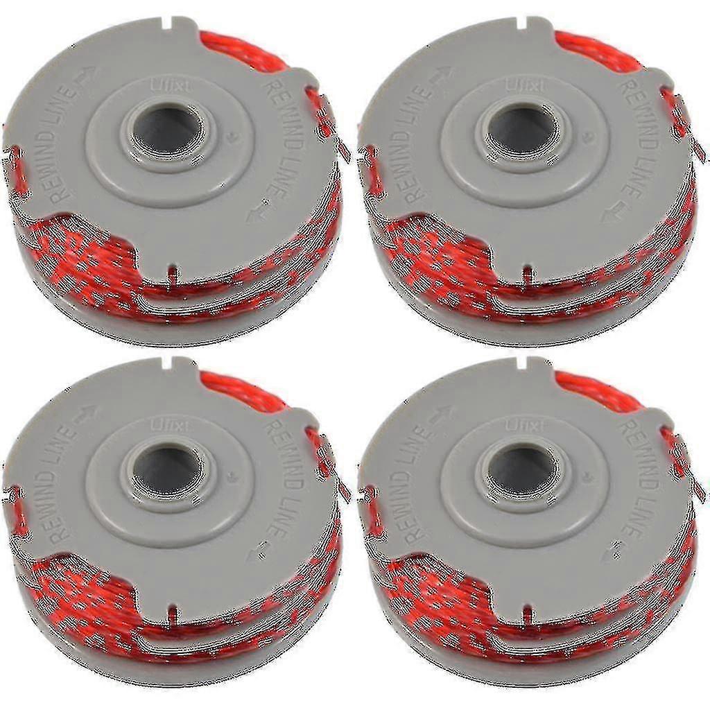 4 X Trimmer Strimmer Spool Amp; Line Double Autofeed Compatible Flymo Fly021-Good