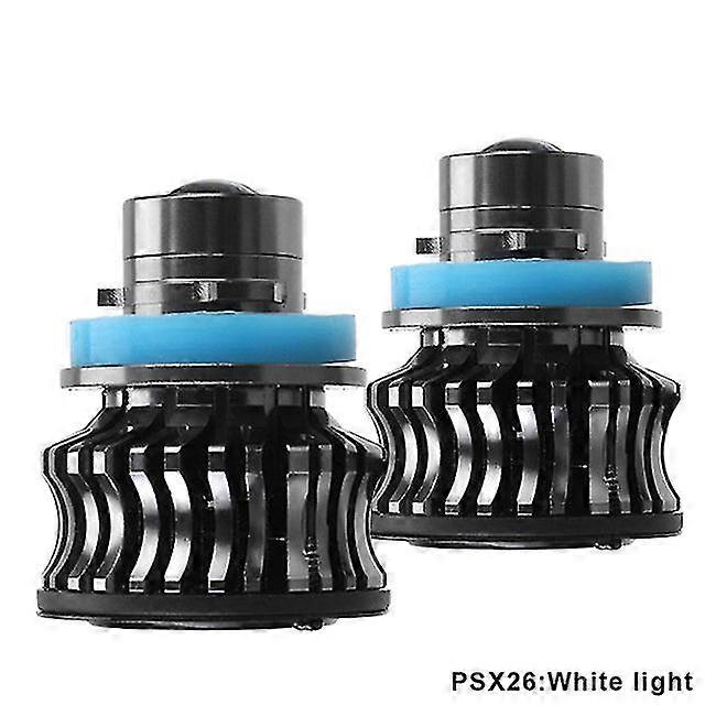 Car motorcycle led laser headlight h11/h8/h7/9005/9006/9012/psx26 1 pair super bright projector fog light high /low beam lights