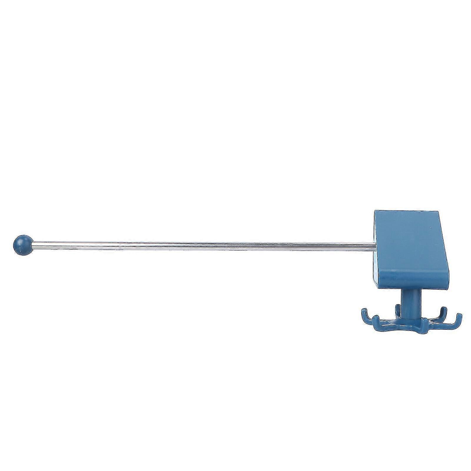 1pc Multifunctional Kitchen Holder Towel Rack With Rotary Hooks (random Color)